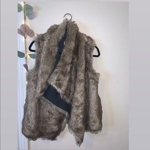 Cute fuzzy cozy vest